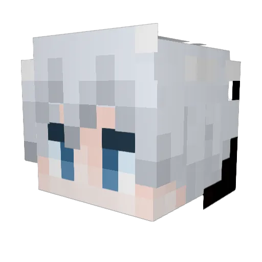 Mao_Vulcan Minecraft avatar head, 3D render
