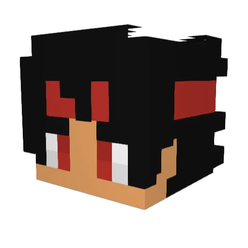 Maoh23 Minecraft avatar head, 3D render