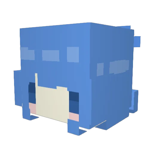 MaokoXv Minecraft avatar head, 3D render
