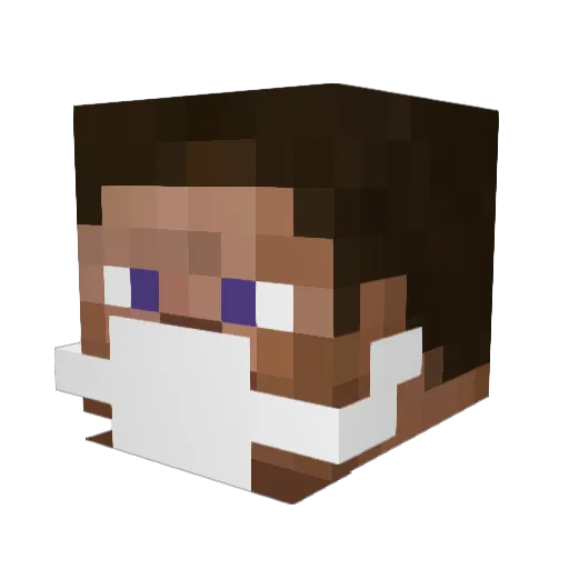 Maor25 Minecraft avatar head, 3D render