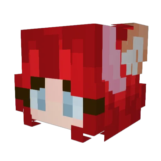MaoriCz Minecraft avatar head, 3D render