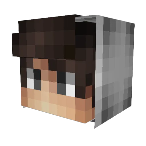 Maorii Minecraft avatar head, 3D render