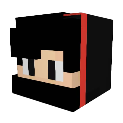 Maoser Minecraft avatar head, 3D render