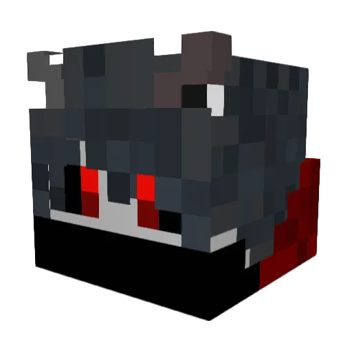Maou47 Minecraft avatar head, 3D render