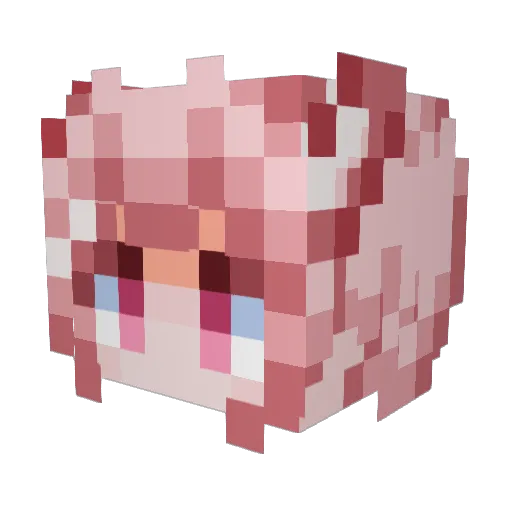 Map1eLeaf Minecraft avatar head, 3D render