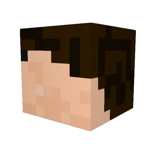 MapCreator18 Minecraft avatar head, 3D render