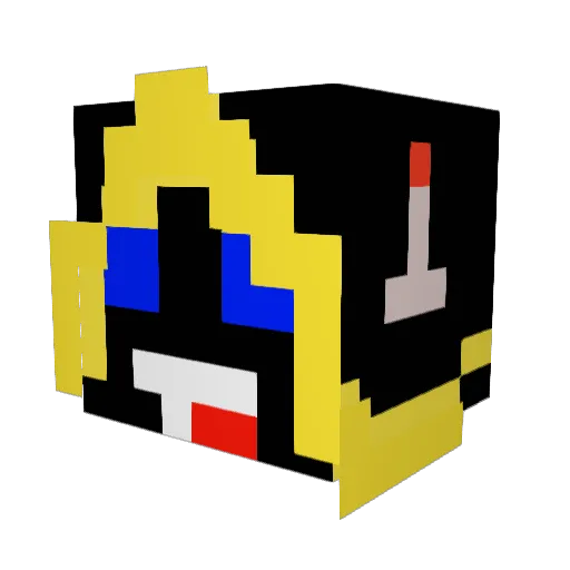 MapHunter Minecraft avatar head, 3D render