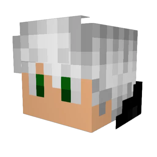 Mapedro Minecraft avatar head, 3D render