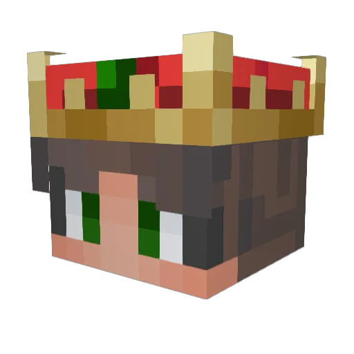 Mapellishus Minecraft avatar head, 3D render