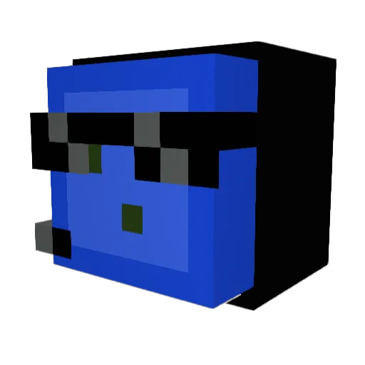 Mapidxd Minecraft avatar head, 3D render