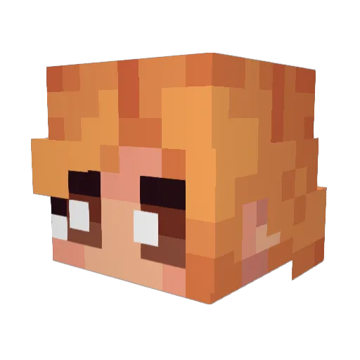 MapleAtMorning Minecraft avatar head, 3D render