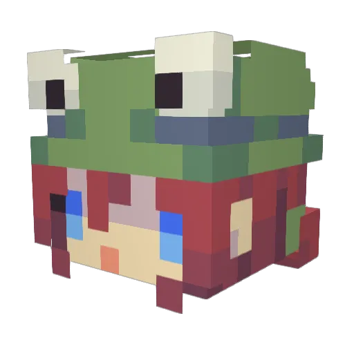 MapleEllie Minecraft avatar head, 3D render
