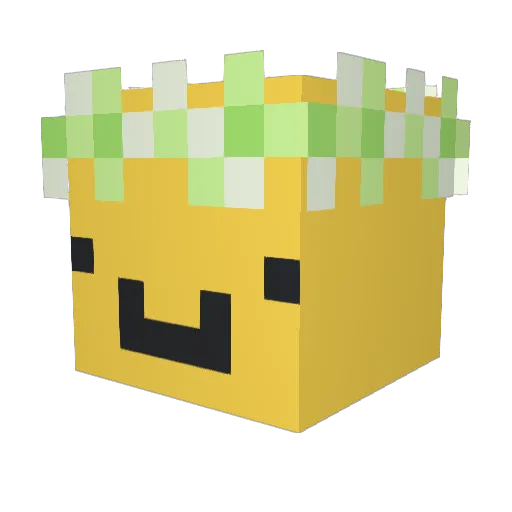MapleFall_gg Minecraft avatar head, 3D render