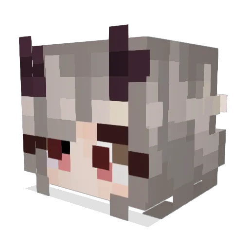 MapleLim Minecraft avatar head, 3D render