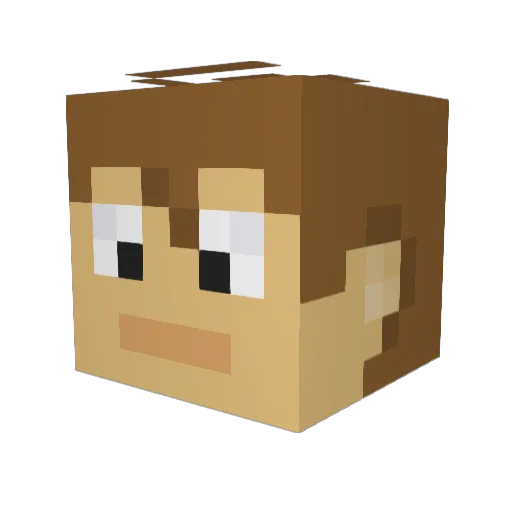 MapleMC_ Minecraft avatar head, 3D render