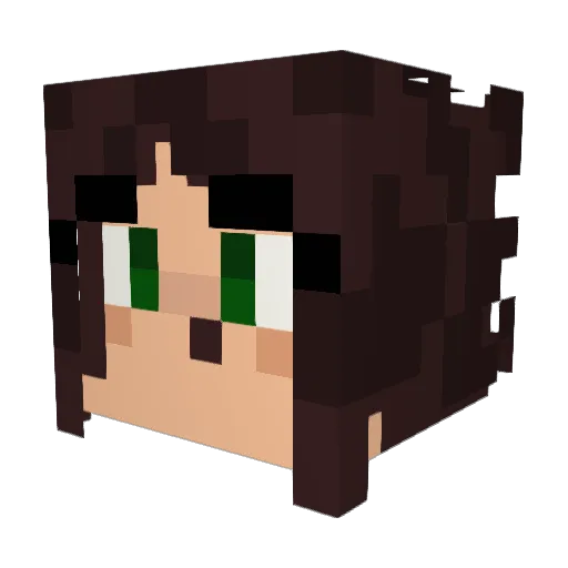 MaplePawss Minecraft avatar head, 3D render