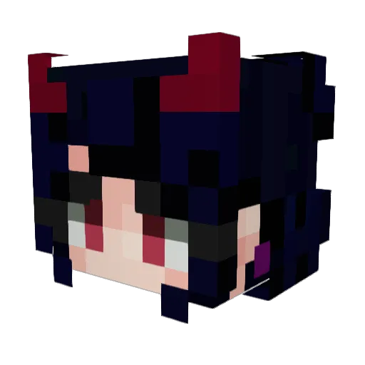 MapleTeaLeaflet Minecraft avatar head, 3D render