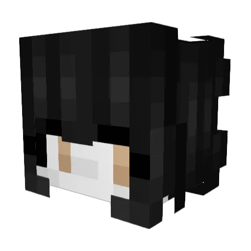 Maple_Akiko Minecraft avatar head, 3D render