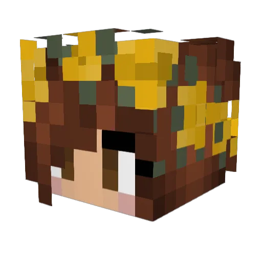 Maple_Lily Minecraft avatar head, 3D render
