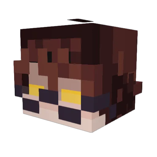 Maple_Robin Minecraft avatar head, 3D render