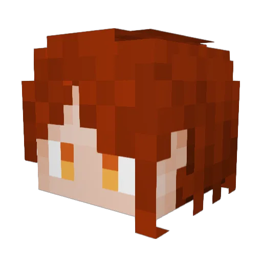 Maple_Sheng Minecraft avatar head, 3D render