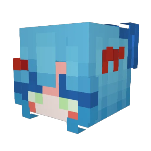 Maple__Glow Minecraft avatar head, 3D render