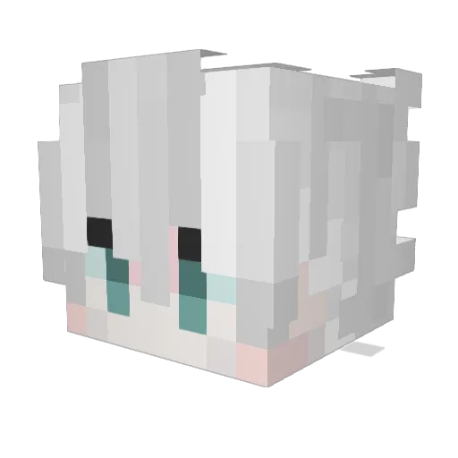 Maple__QF Minecraft avatar head, 3D render