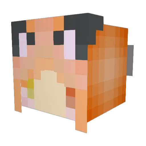 Mapledream0201 Minecraft avatar head, 3D render