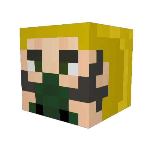 Maplefan101 Minecraft avatar head, 3D render