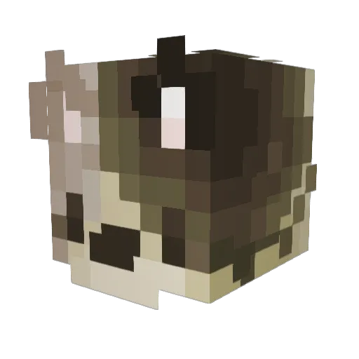 Mapleferns Minecraft avatar head, 3D render