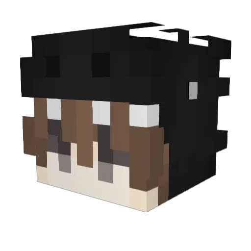 Maplesir Minecraft avatar head, 3D render