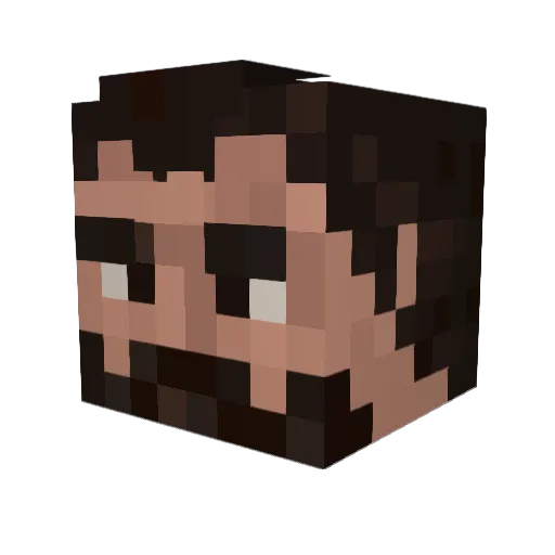 Mapletree13 Minecraft avatar head, 3D render