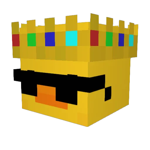 Mapoxx Minecraft avatar head, 3D render