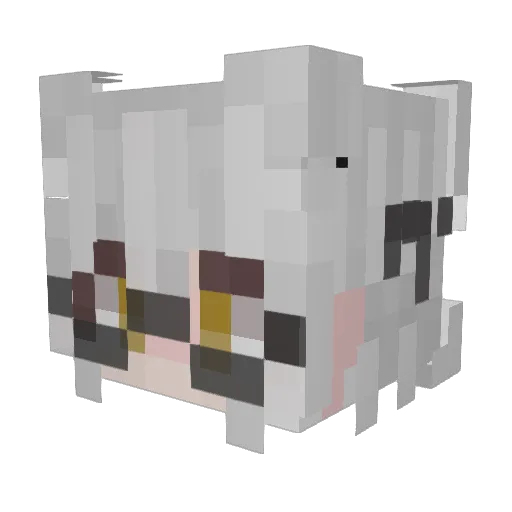 Maps12138 Minecraft avatar head, 3D render