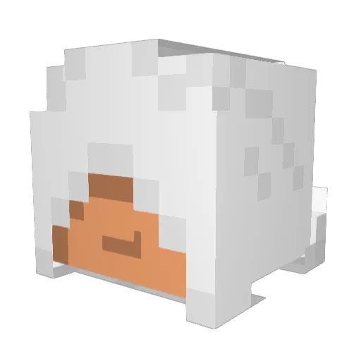 Mapuchino Minecraft avatar head, 3D render