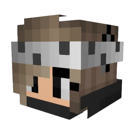 Mapysia Minecraft avatar head, 3D render