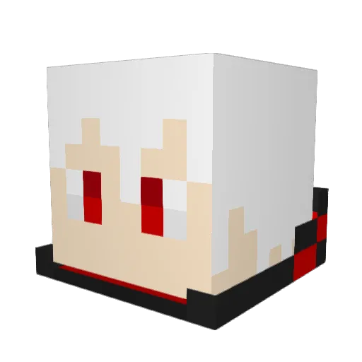 Maquia_SA Minecraft avatar head, 3D render