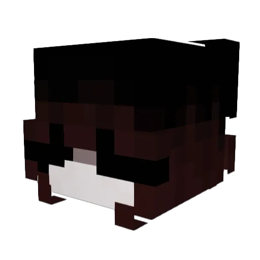 Maqw Minecraft avatar head, 3D render