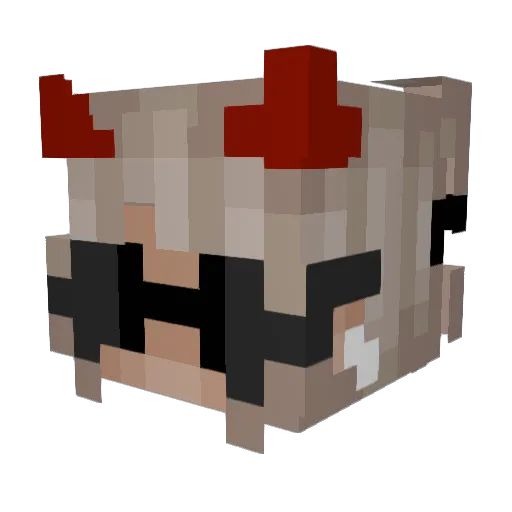 Mar0___ Minecraft avatar head, 3D render