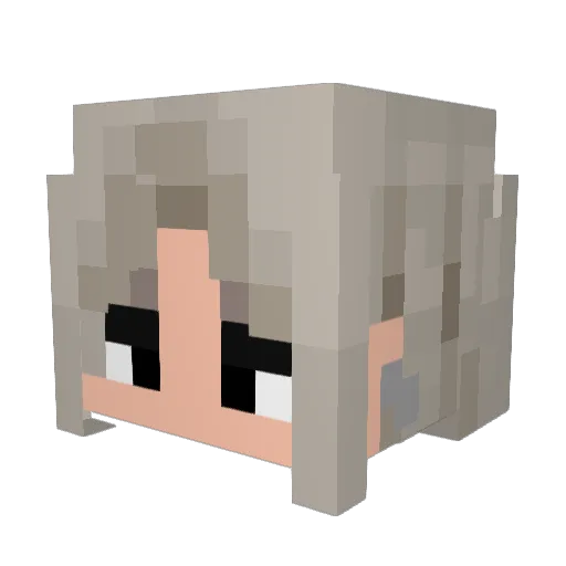 Mar1sh1 Minecraft avatar head, 3D render