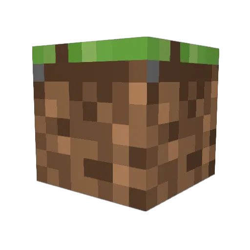 Mar2007five Minecraft avatar head, 3D render
