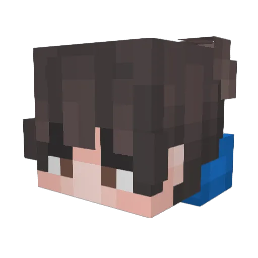 Mar3kX_ Minecraft avatar head, 3D render