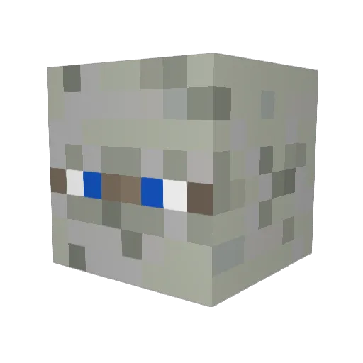 Mar753 Minecraft avatar head, 3D render