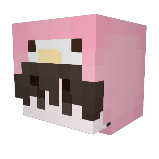 MarAazul Minecraft avatar head, 3D render