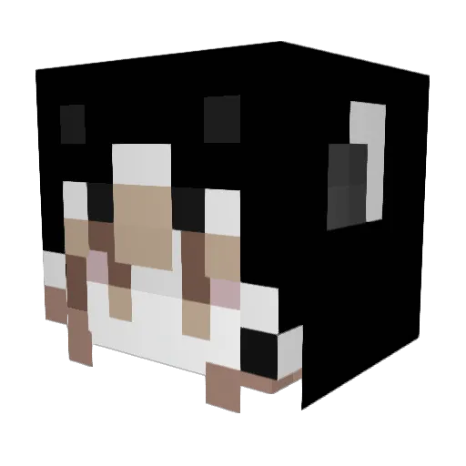 MarAgridulce Minecraft avatar head, 3D render