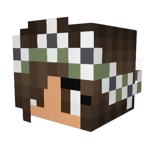 MarC0208 Minecraft avatar head, 3D render