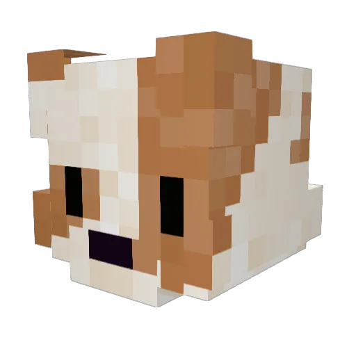 MarMarPuppies Minecraft avatar head, 3D render