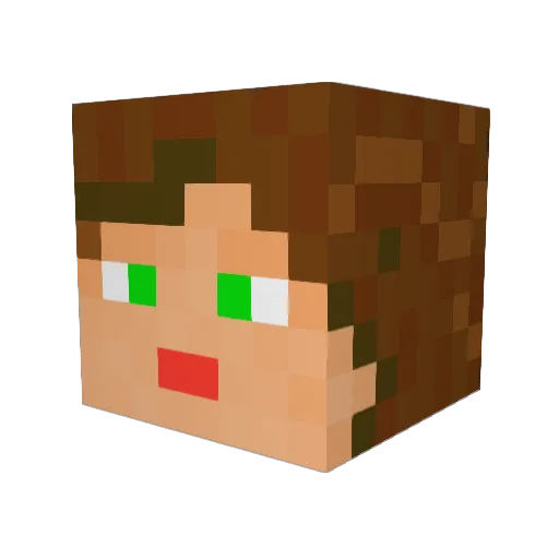 MarMarRoe Minecraft avatar head, 3D render
