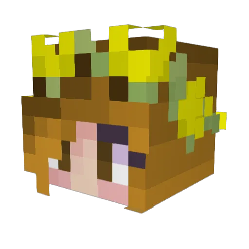 MarMi26 Minecraft avatar head, 3D render