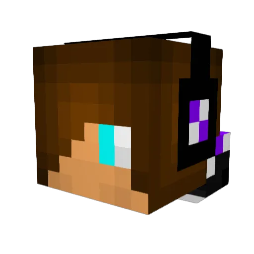 MarMoon23 Minecraft avatar head, 3D render
